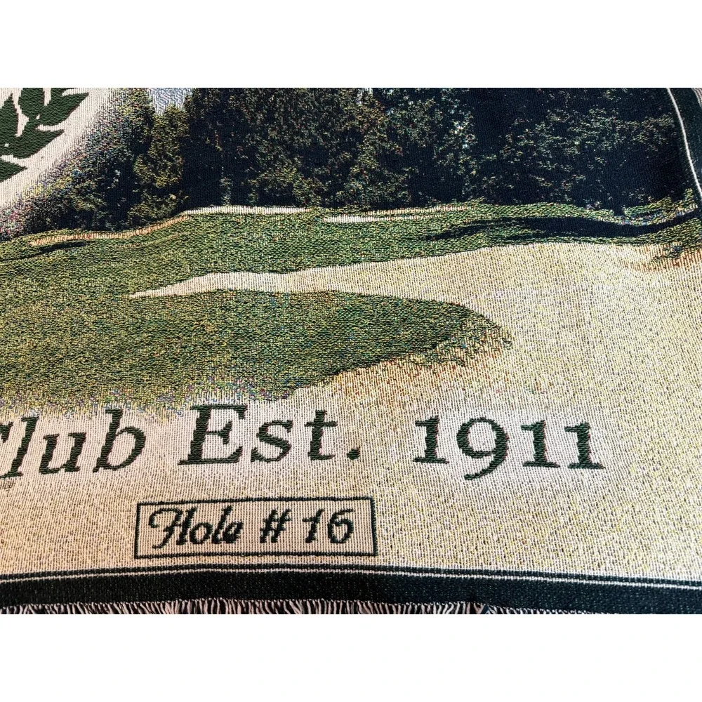 VTG Sunnyside Country Club Woven Golf Course Hole Throw Blanket 60